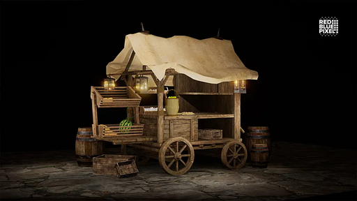 Cart With Crate Shelving Extension.png